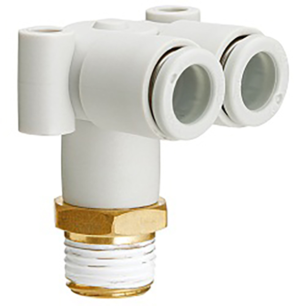KQ2LU Series L-type Twin Albow Push-in Fitting
